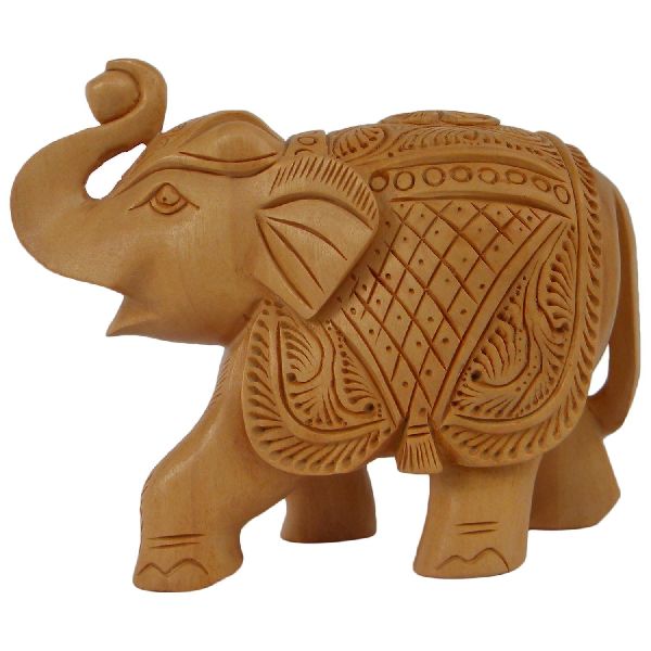 Wooden Elephant, for mk handicraft, Design : carved