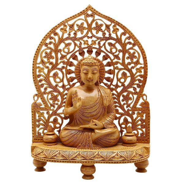 Wooden Buddha Statue, Size : 6 inch