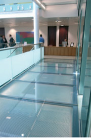 LITEFLAM fire-rated glass flooring system