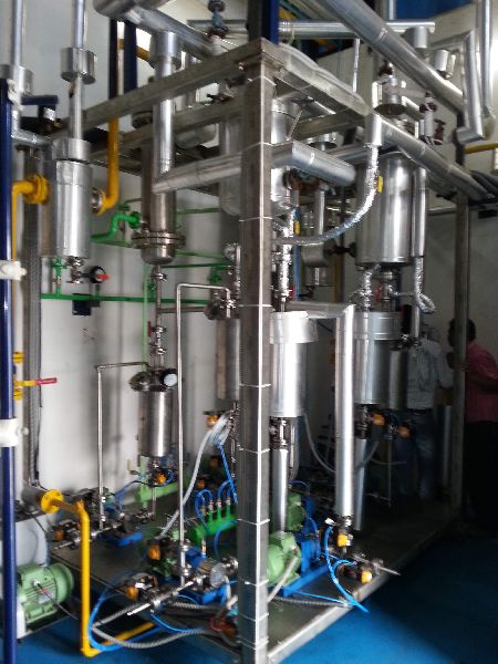 High Vacuum Wiped Film Molecular Distillation plant