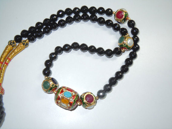 Kundan Meena Work Necklace