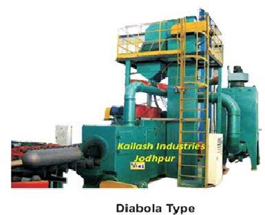 Diabola type LPG Cylinder Shot Blasting Machine