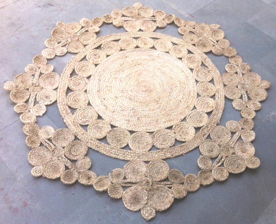 SGE Jute Braided Round Rugs