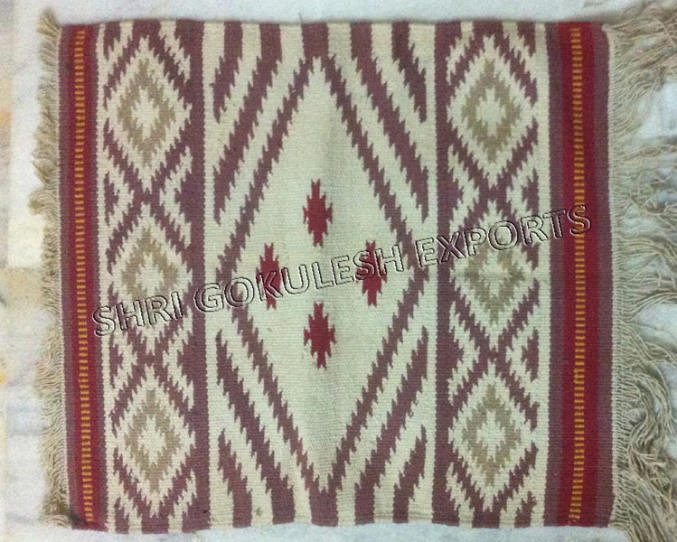 Cotton Mat, for Home, Living Room, Outdoor, Indoor, Decoration, Technics : Handmade / Handwoven