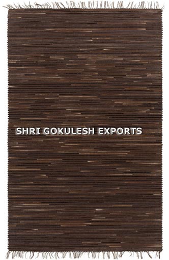 SGE Handloom Leather Carpets, for Home, Living Room, Outdoor, Indoor, Floor Covering