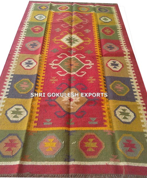 SGE Abstract Jute Runner, for Home, Living Room, Outdoor, Indoor, Picnic, Floor Covering