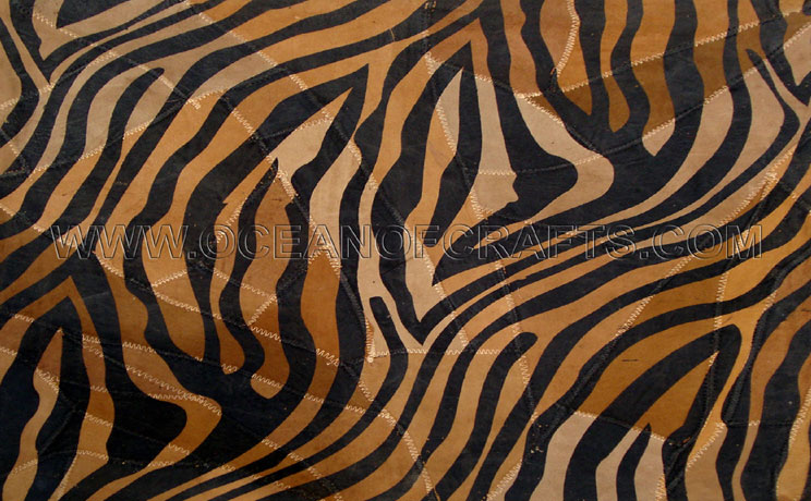 SGE Leather Printed Rugs, Pattern : zebra