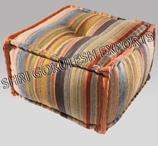 Modern Pouf Seating, for Home, Living Room, Outdoor, Indoor, Decoration, Technics : Handmade