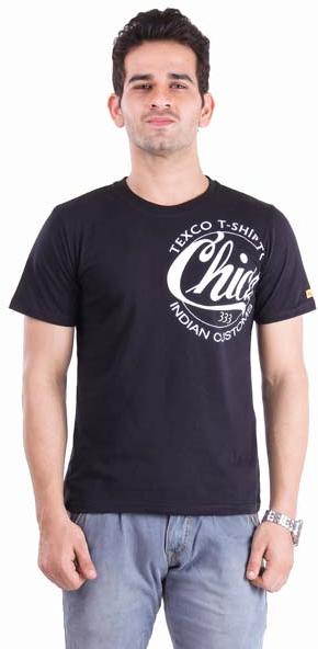 Mens Chic Logo at Front Printed T-Shirt
