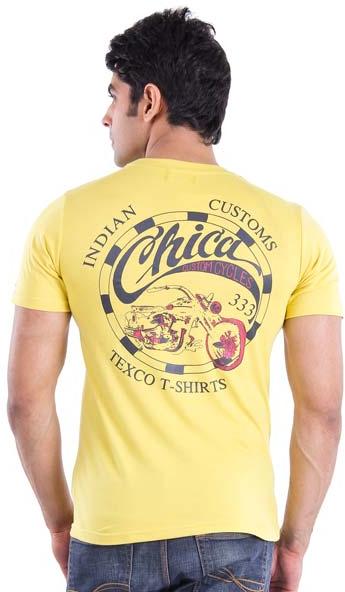 Mens Chica Logo at Back Printed T-Shirt