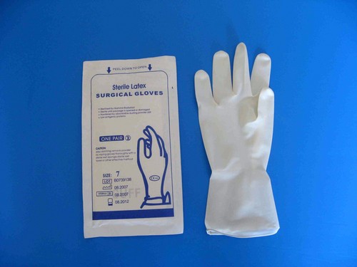 Disposable Latex Surgical Gloves, Size : M, XL