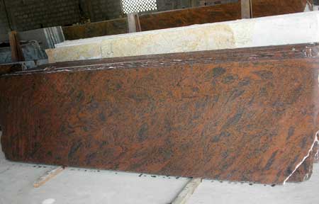 Granite Stone Red Cutting Slabs, Size : Multisizes