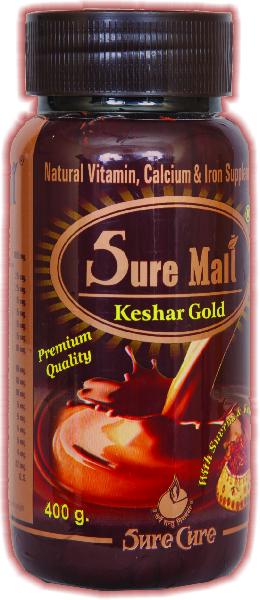 Sure Malt Kesar Gold Powder, Shelf Life : 6 Months, 2 Year