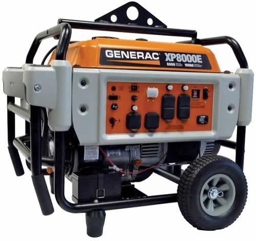 Generac XP8000E - 8000 Watt Electric Start Professional Generator