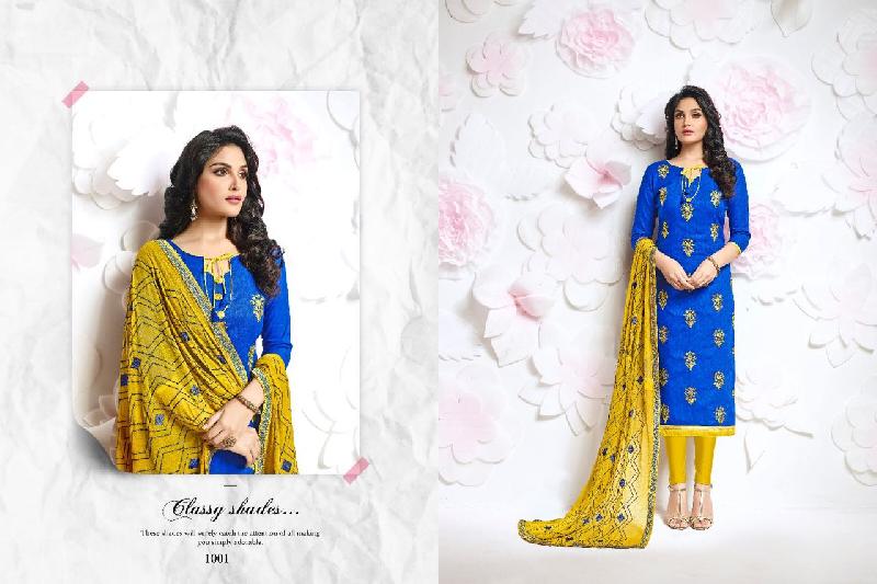 Branded cotton Printed Jacquard Suits, Style : stitched