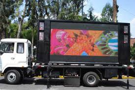 Truck mounted led screens