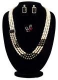 3 Lines Pearl Necklace Set