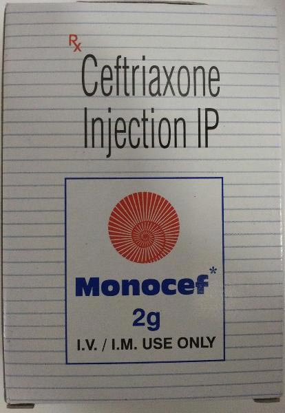 Monocef 2 g-Ceftriaxone Injection IP