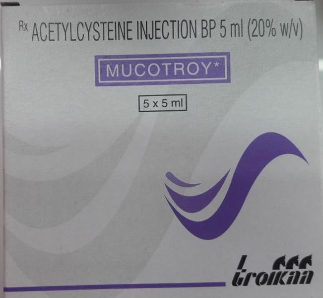 Mucotroy 5 ml-Acetylcysteine Injection BP 5ml (20% W/v)