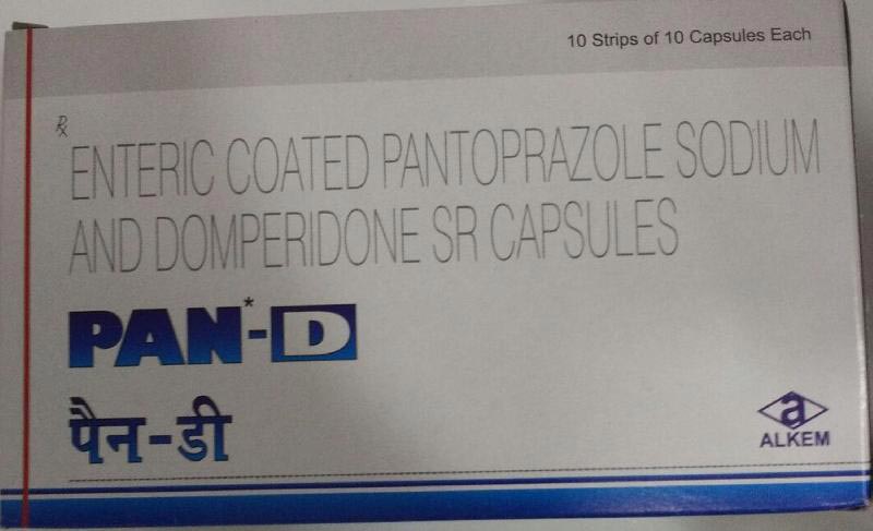 Pan-d enteric coated capsules