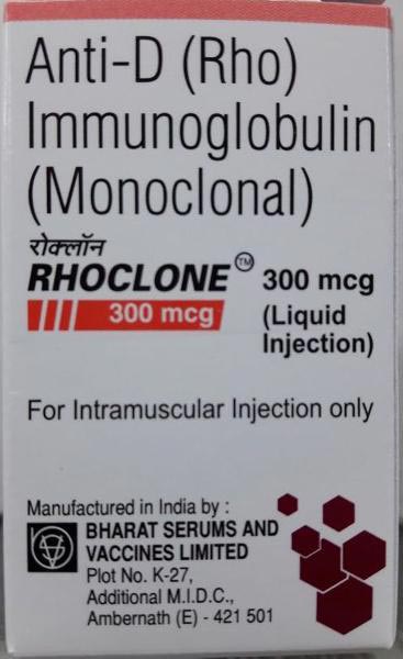 300 mcg rhoclone injection