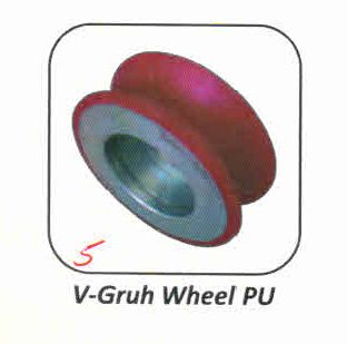 PU and Rubber V-Gruh Wheel