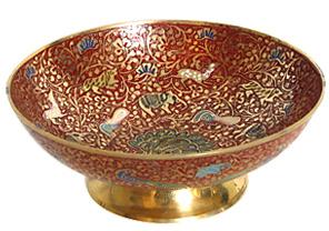 Handcrafted Pure Brass Fruit Bowl