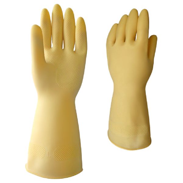 Shock Proof Rubber Hand Gloves of Test Volt 33000 - Shock Proof