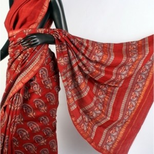 Hand Block Printed Sarees