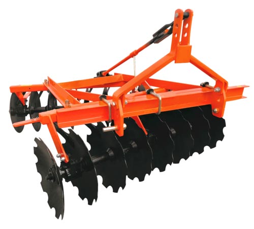 Mild Steel Polished Mounted Offset Disc Harrow, for Agriculture, Color : Brown