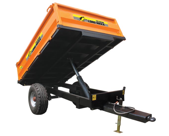 Rectangular Metal tipping trailer, for Moving Goods, Loading Capacity : 1-3tons