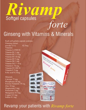 Ginseng Extract Vitamins & Minerals