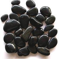 Black Polished Pebbles