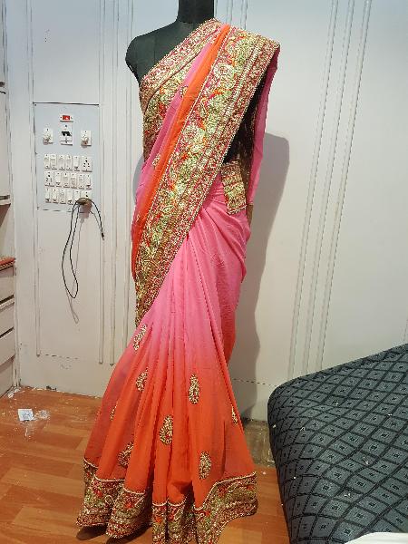 Bridal Sarees, Color : Pink