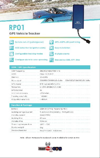 RP01 GPS Vehicle Tracker