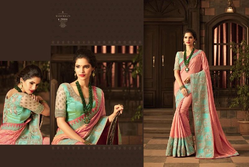 Krivi Designer Handloom Silk Embroidered Saree