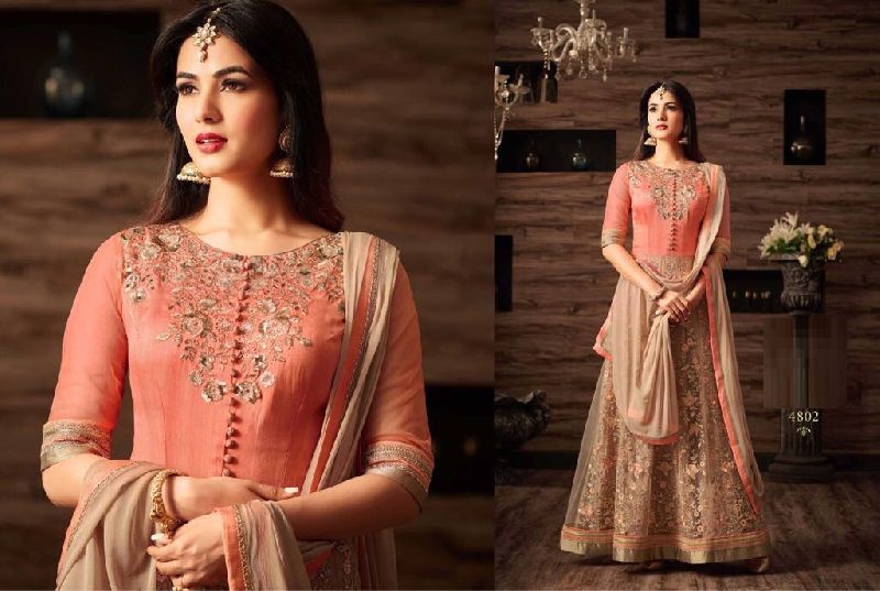 Net Long Designer Salwar Kameez