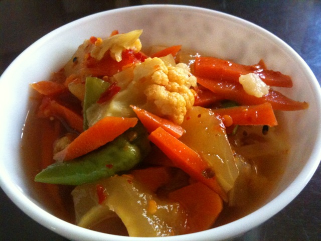 mixed vegetable pickle