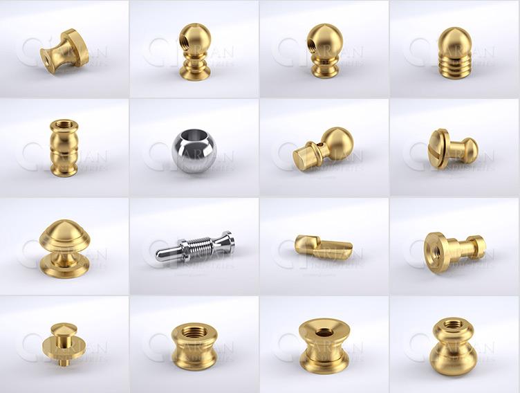 Brass hardware parts