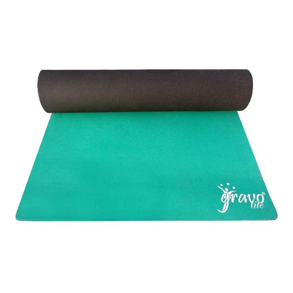 Dual Color Green Yoga Mat for Fitness, Gym, Meditation  Exercise