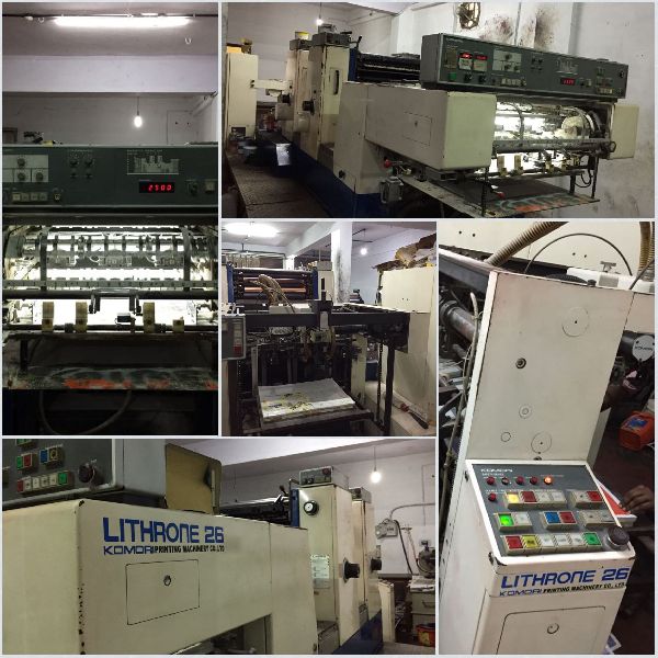 Komori L 226 two colour offset printing machine