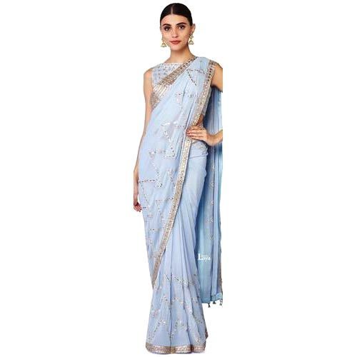 Ethnic Sarees, Color : Sky Blue