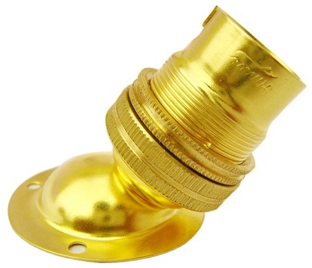 Brass Batten Angle Lamp Holder