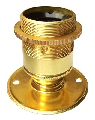 E27 Brass Batten Lamp Holder
