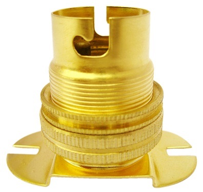 Oval Base Brass Batten Lamp Holder