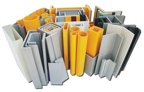 FRP Pultruded Profiles, for Industrial Use, Color : Grey, yellow