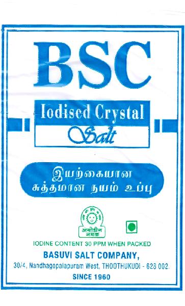 BSC Iodized Crystal Salt