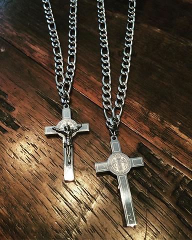 24 Inch Benedict Crucifix on Chain