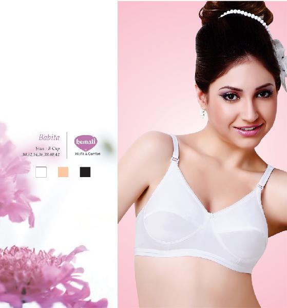 Cotton Paris Beauty Ladies Plain Bra, Size: 28 to 40 cm at best price in  Indore