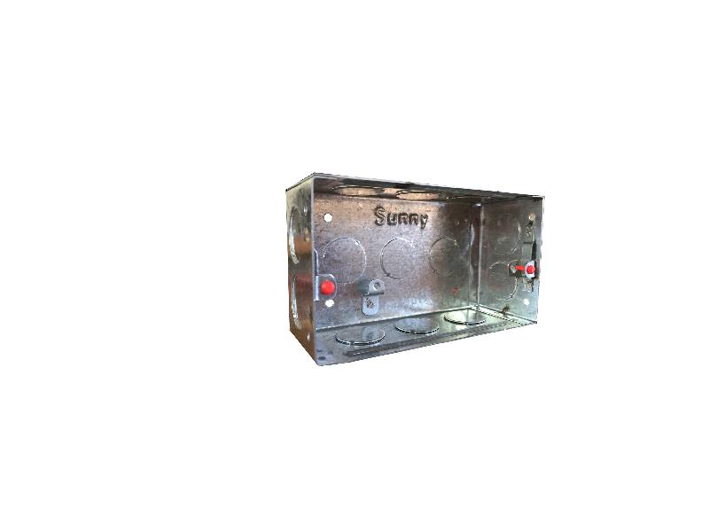4 MODULE CONCEALED BOX(GOLD), Color : SILVER
